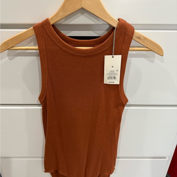 Universal Thread Cream and Brown long sleeve Plaid flannel Shirt with undershirt - Picture 6 of 9